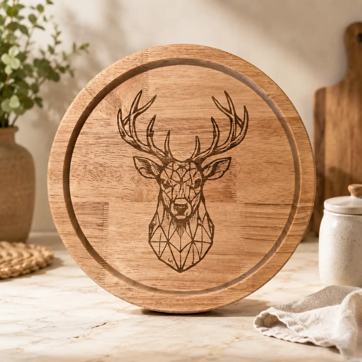 Plat ou vide poche / Cerf géométrique
