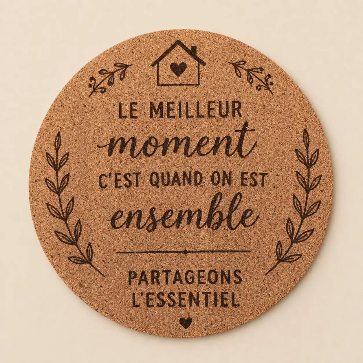Dessous de plat en liège – Le meilleur moment