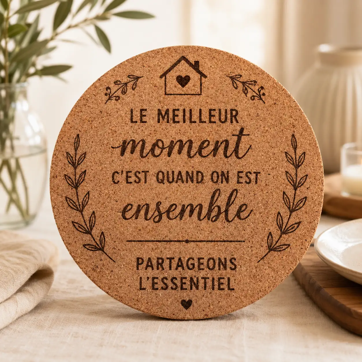 Dessous de plat en liège – Le meilleur moment